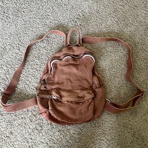 Brandy Melville canvas mini backpack